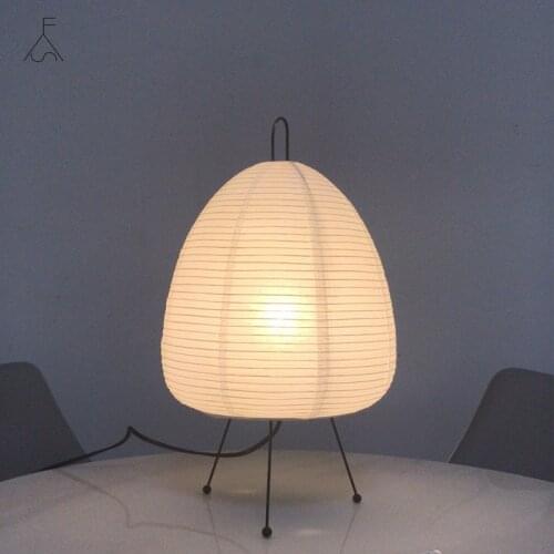 Japanese Akari Noguchi Table Lamp Ambient Lighting Washi Paper LED Lamp Free Shipping for Bedroom Living Room Desk LED