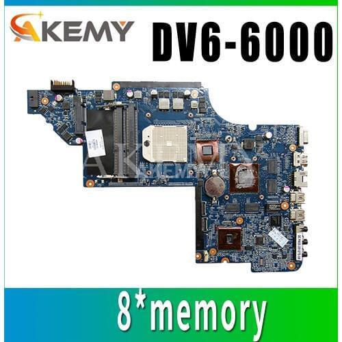 665281-001 650854-001 55.4RI01.261G For HP Pavilion DV6 DV6-6000 Laptop Motherboard Socket FS1 HD6750M 1GB