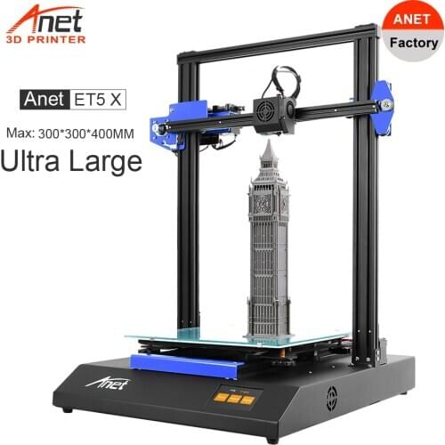 Anet 3D Printer ET5X FDM Imprimante 3D With Auto Bed Leveling Large Printer Max 300*300*400MM Support Open Source Marlin