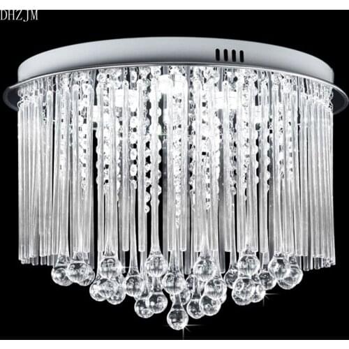 Free Shipping Luxury Modern LED Crystal Ceiling Light For Living Room Lustre Crystal Indoor Lighting Dia45*H32cm LED lamp