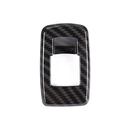 For BMW 5 Series G30 528li 530li 2017 2018 Accessory 1 Pcs Carbon Fiber ABS Chrome Interior Tail Door Switch Frame Cover Trim