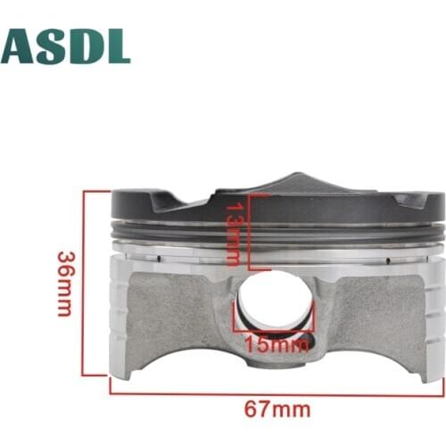 For CBR600 F5 2007-2015 CBR 600 Piston and Rings 67mm