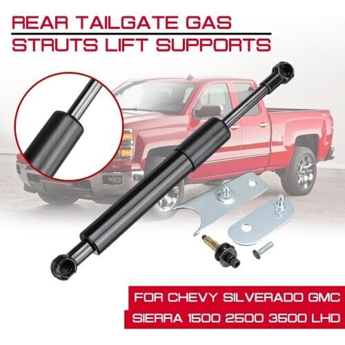 For Chevy Silverado GMC Sierra 1500 2500 3500 LHD Rear Trunk Support Hydraulic Rod Strut Spring Bars Shock Bracket