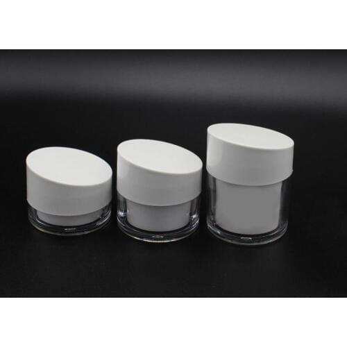 20G double layer plastic bottle jar pot tin for eye serum day night cream essence moisturizer skin care cosmetic packing
