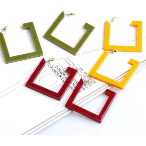 HNew Fashion Square Charm Earrings Bohemian Wedding Party Gift Hot Sale Dangle Drop Earrings for Women Accessories