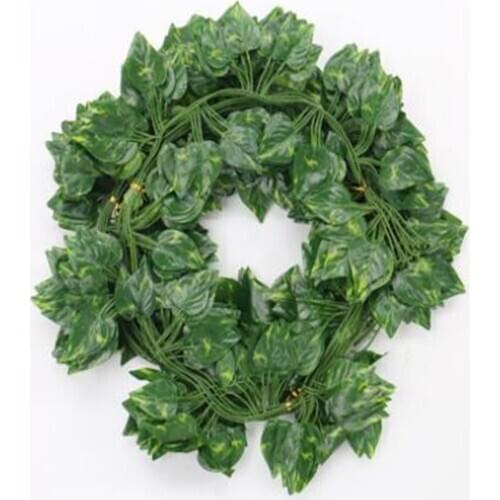 200cm Artificial plants Creeper green leaf Ivy vine For Home Wedding Decora wholesale diy Hanging Garland Artificial Flowers