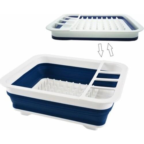 Kitchen Water Filter Basket Retractable Sink Handle Folding Drain Rack