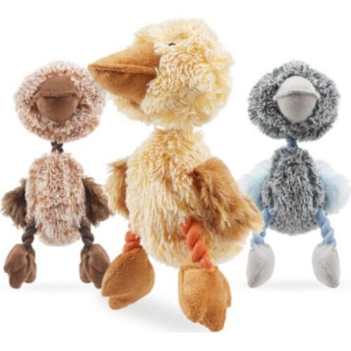 Cartoon Animal Dog Toys Stuffed Squeaking Pet Toy Cute Plush Puzzle for Dogs Cat Chew Squeaker Squeaky Toy for Pet