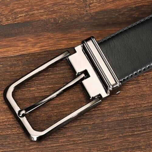 Leather belt business mens leather belt mens casual leather belt mens pin buckle leather belt
