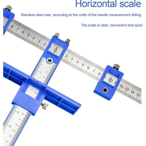 Hinge Hole Drilling Guide Locator Hinge Drilling Jig Drill Bits Woodworking Door Hole Opener Cabinet Accessories Tool