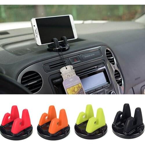 2021 New Car Phone Holder 360 Degree Soft Silicone Anti Slip Mat Mobile Phone Mount Stands Support Car GPS Dashboard Bracket