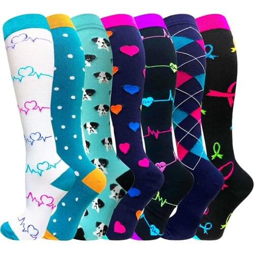 New Compression Stockings Women Men Running Sport Socks 30mmHg Fit Medical Edema Diabetes Varicose Veins Running Marathon Socks