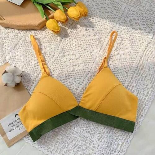 New underwear women without steel ring gathered bra sexy beautiful back tube top sports wrapped chest thin section lingerie
