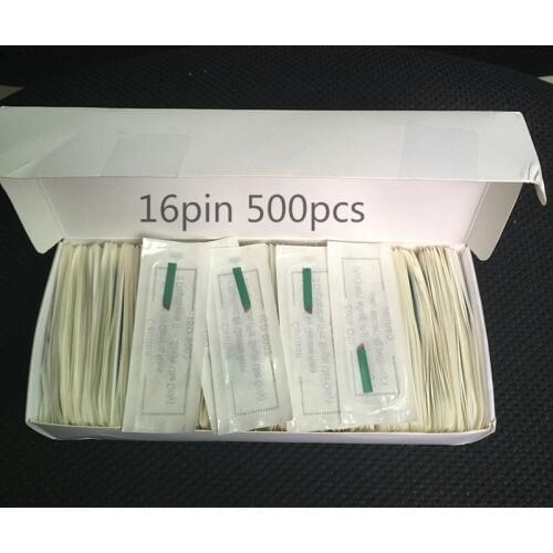 New 16 pin microblading needles blades Lamina Agulha Sobrancelha Tebori Microblading 16 Pontas Flex brow tatoo free shipping