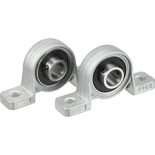 2Pcs Zinc Alloy Diameter 8mm 10mm 12mm 15mm Bore Ball Bearing Pillow Block Mounted Support Kp08 Kp000 Kp001 Kp002 For 3D printer