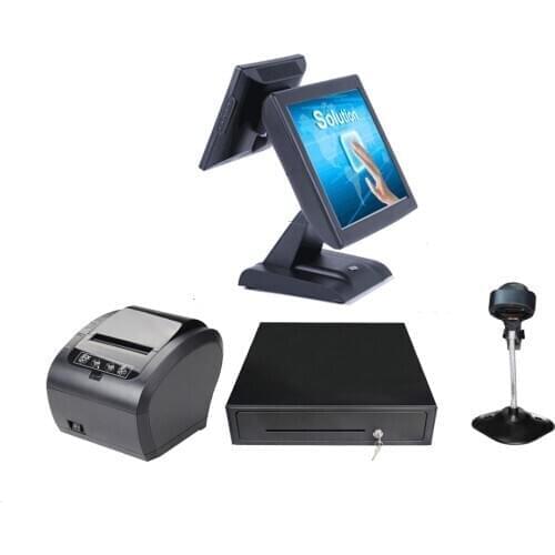 Whole set POS system for restaurants all in one POS machine and terminal full set point of sale cash register high quality POS