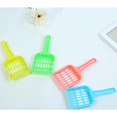 Portable Useful Plastic Cats Litter Shovel Dog Food Scoop Pet Shovel Hollow Cleaning Tool Cleaning Products Accessories