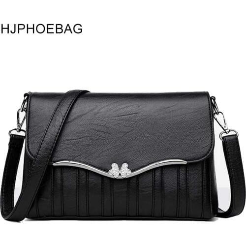 HJPHOEBAG Casual womans messenger bag PU Leather Single Shoulder Bag for Lady Casual Purse luxury handbags women bags YC278
