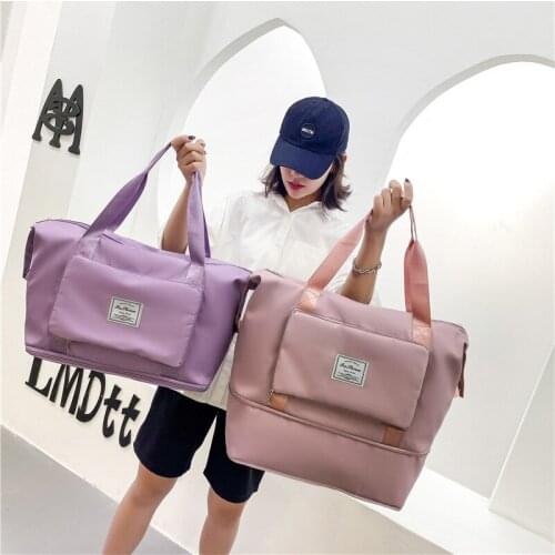 Folding Travel Bags Large Capacity Waterproof Tote Handbag Women Travel Duffle Bags Multifunctional Travel Bags Dropshipping