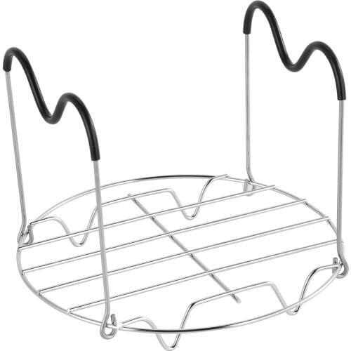 Steamer Rack with Heat Resistant Silicone Handles Steaming Rack Trivet Stand for Pressure Cooker 6 & 8 QT Accessories