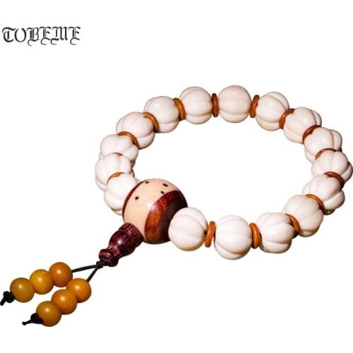 Handcrafted Tibetan Yakbone Mala Bracelet Buddhist Prayer Beads Bracelet Tibetan Wrist Mala Bracelet