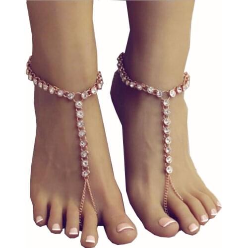 2pcs Barefoot Sandals Ankle Bracelet for Women Anklets Chain Bracelet Foot Jewelry,Footless Beach Wedding Ankle Jewelry