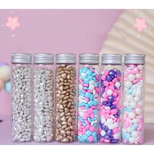 Golden silver triangle square mixed sugar beads baking birthday cake decoration donut dessert color embellishment party favors