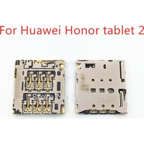 2-10pcs For Huawei Honor tablet 2 Generations JDN-AL00 Sim Card Reader Tray Card Holder Slot Flex Cable Repair Parts