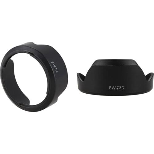 2 Pcs EW-54 & EW-73C Camera Lens Hood for Canon EOS M EF-M 18-55mm F3.5-5.6 IS STM, EF-S 10-18mm F/4.5-5.6 IS STM