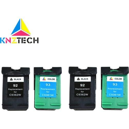 4x Ink Printer Cartridges for 92 93 hp92 hp93 C9362WN C9361WN Photosmart 7850 C3140 C3150 C3180 C4180 PSC 1507 1510 1510v