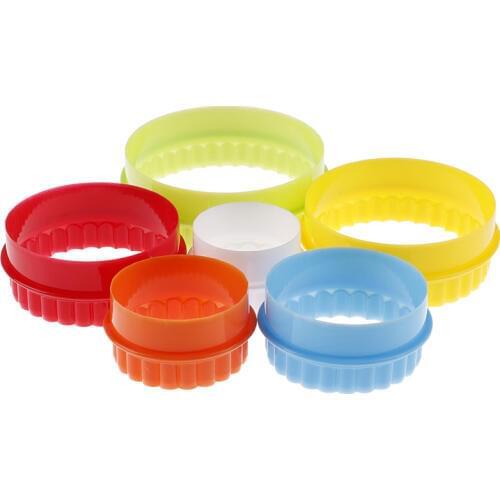 6Pcs Round/Flower Shaped Dough Cutting Tool Kitchen Gadgets Dumplings Cutter