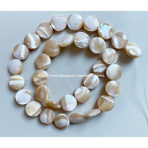 9th Aug Free Shipping Natural Brown Trochus Sea Shell Coin Loose Beads 12MM For Jewelry Making