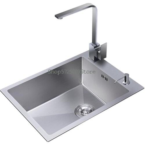 304 Stainless Steel Sink Single Bowl Kitchen Sink Large Sink 71x38x72x75x40x78x43x81