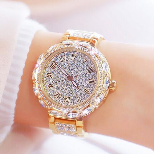 Fashion Women Bracelet Watches Stainless Steel Rhinestone Crystal Ladies Quartz Watch Women Dress Clock Dropshiping montre femme