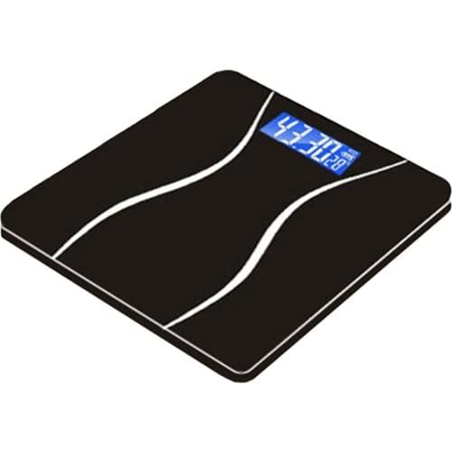 180KG Toughened Glass Digital Weighing Scale Electronic USB Rechargeable Weight Scale With Temperature Display