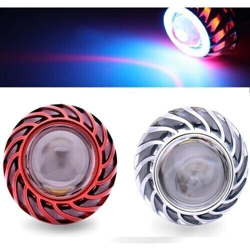 1PC Motorcycle Led Headlight Round Angel Eyes Spot Light Fog Lamp For Honda vfr 750 800 ST 1300 ST1300 Black SpiRit RC51