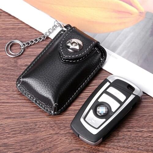 Joyir genuine leather men car key bag multi function key case fashion housekeeper key holders Pure color contracted key wallet