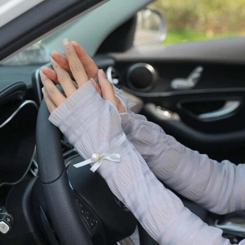 Version of the Gloves Sunscreen Cuff Running Male Ice Sleeves Summer Outdoor Riding Driving Thin Ice Silk Armband Men And