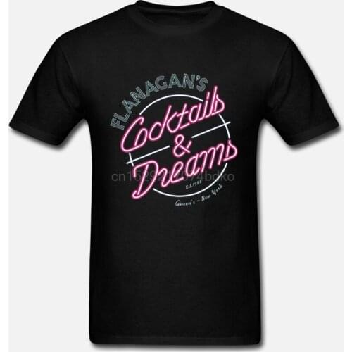 Printed Men T Shirt Cotton tshirts O-Neck Short-Sleeve Flanagans - Cocktails & Dreams Women T-Shirt