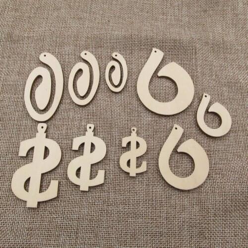Unfinished Snake Sign Money Wood Shapes Plywood Blank Cutouts For Jewelry Earrings Jewel base Making