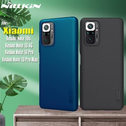 Nillkin Frosetd Matte Shield Hard PC Case for Xiaomi Redmi Note 10 Pro Max 10s 4G Note10 5G Phone Back Cover Funda Capa