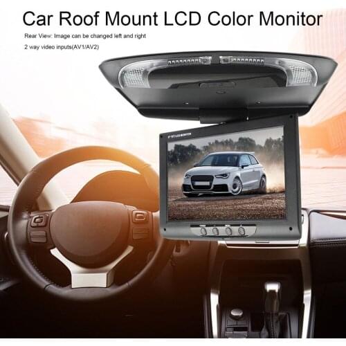 New 9 inch 800*480 Screen Car Roof Mount LCD Color Monitor Flip Down Screen Overhead Multimedia Video Ceiling Roof mount Display
