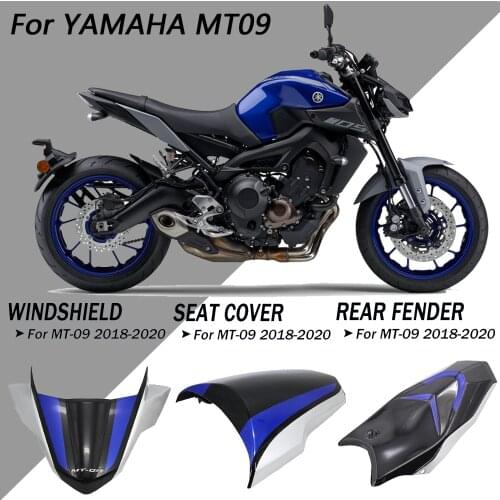 Motorcycle Fender Rear Hugger/Windshield Deflector/Rear Seat Cover Fairing Accessories For Yamaha MT09 MT 09 SP 2018 2019 2020