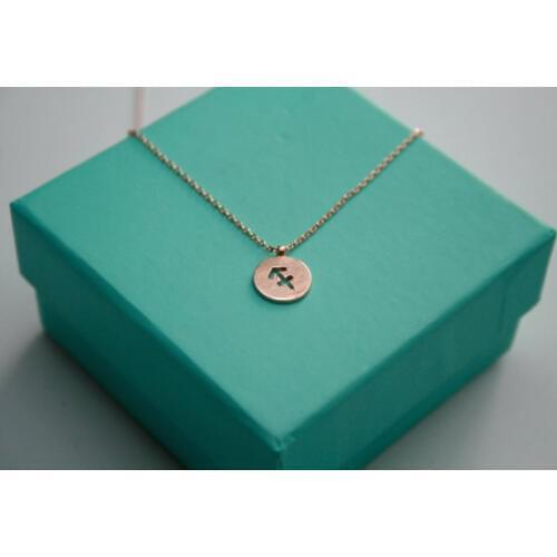 30PCS- Sagittarius Necklace Signs Zodiac Constellation Necklace Horoscope Astrology Disc Anchor Necklaces Coin Jewelry