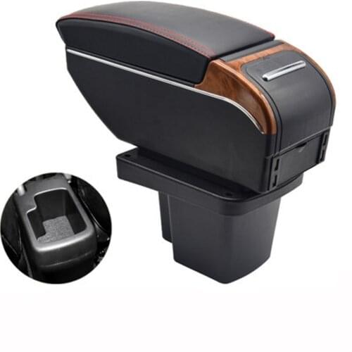 Arm Rest For KIA Cerato Forte Armrest Box Center console central Store content box with cup holder USB interface