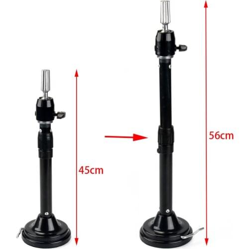 Professional Adjustable Wig Stand Suction Base Salon Hairdressers Training Head Standing Tool Wig Stand Sucker Holder