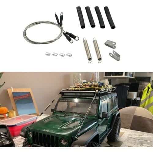 RC Car Modified Part Steel Rope for 1/10 RC Crawler Traxxas TRX-4 TRX4 Axial SCX10 D90 D110