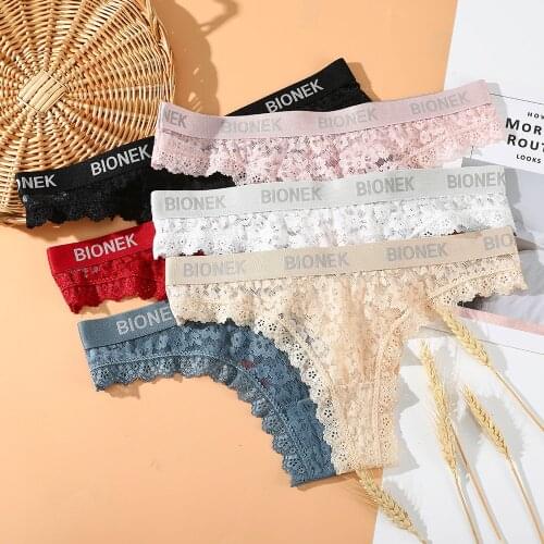 Lace Panties Women Sexy Underwear Briefs Floral Lace Female Underpants Solid Color Intimate Lingerie Woman Panties S-XL