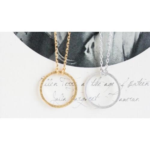 WJZB fashion necklace forever circle pendant necklace for women