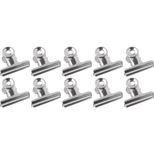 10pcs 38mm Metal Bulldog Grip Clips Food Bag Sealing Clamp File Ticket Binder Photo Money Organizer Kitchen Office School Supply